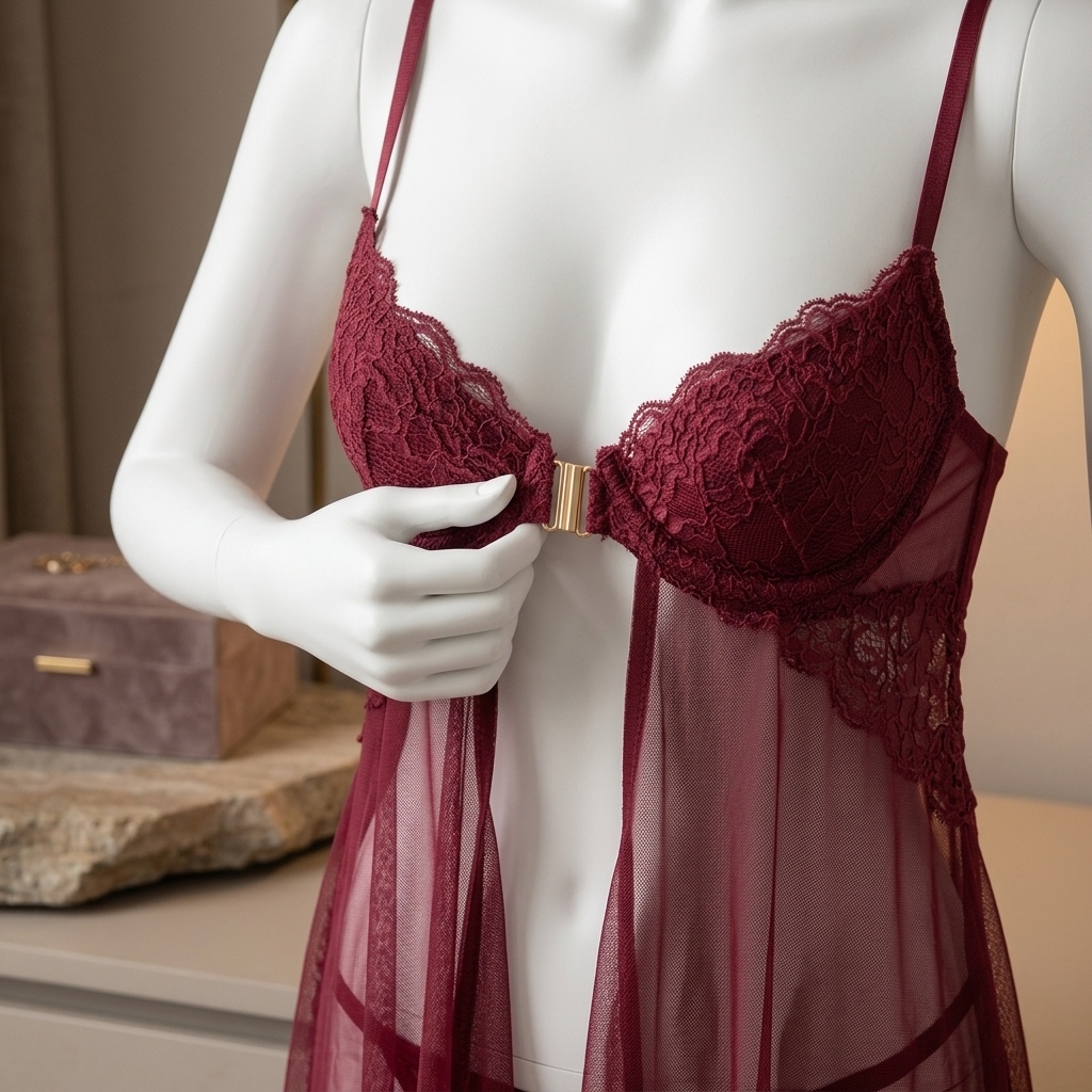 여성용 레이스 베이비돌 스타일의 시스루 메쉬 소재 잠옷 - Babydoll Chemise Night 리뷰 및 가격