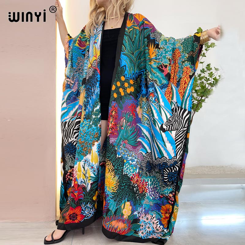 WINYI 아프리카 중동 키모노 여성 카디건 스티치 키 - Robe Silk Women 리뷰 및 가격