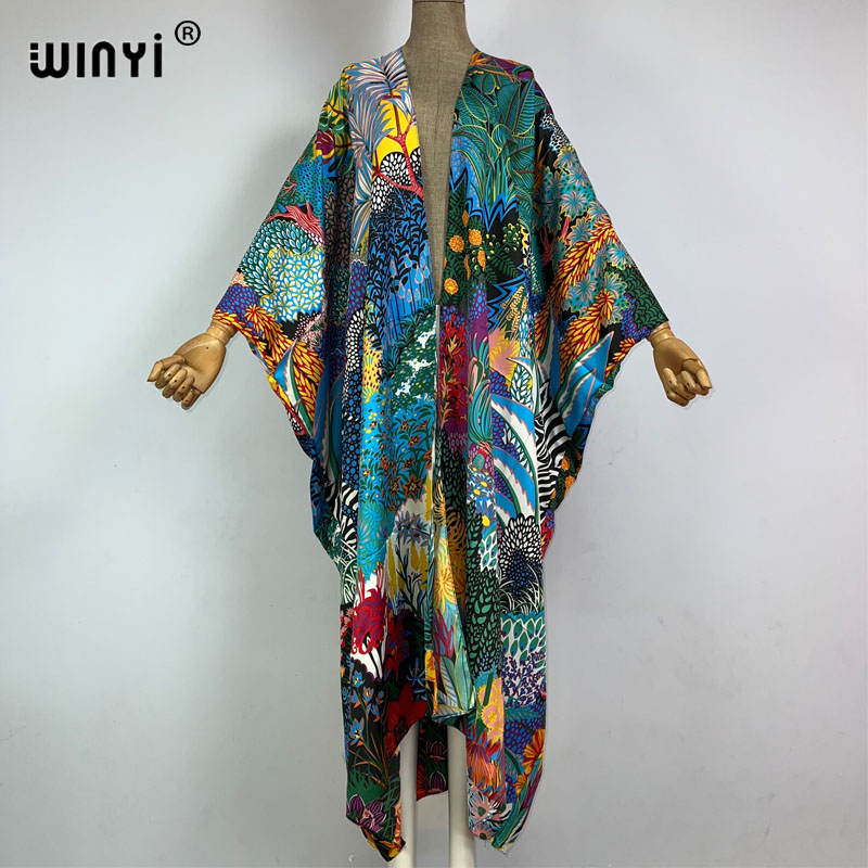 WINYI 아프리카 중동 키모노 여성 카디건 스티치 키 - Robe Silk Women 리뷰 및 가격
