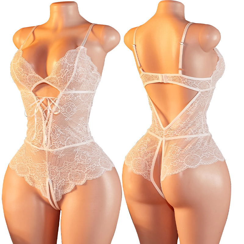 여성용 에로틱 란제리 레이스 투명 브라 섹시 코스튬 딥 - Lace Teddy Lingerie 리뷰 및 가격